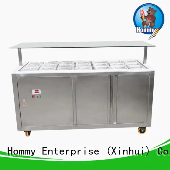 Hommy freezer popsicle freezer personalized for display ice cream