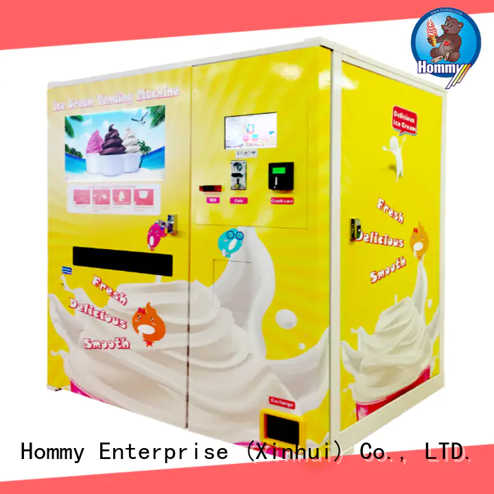 Hommy unbeatable price vending machine ice cream manufacturer for beverage stores