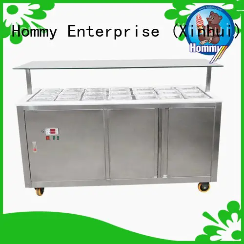 multifunctional ice cream display counter stainless steel supplier for supermarket
