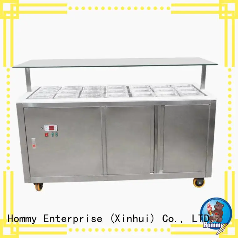 Hommy ice cream display factory directly sale for supermarket