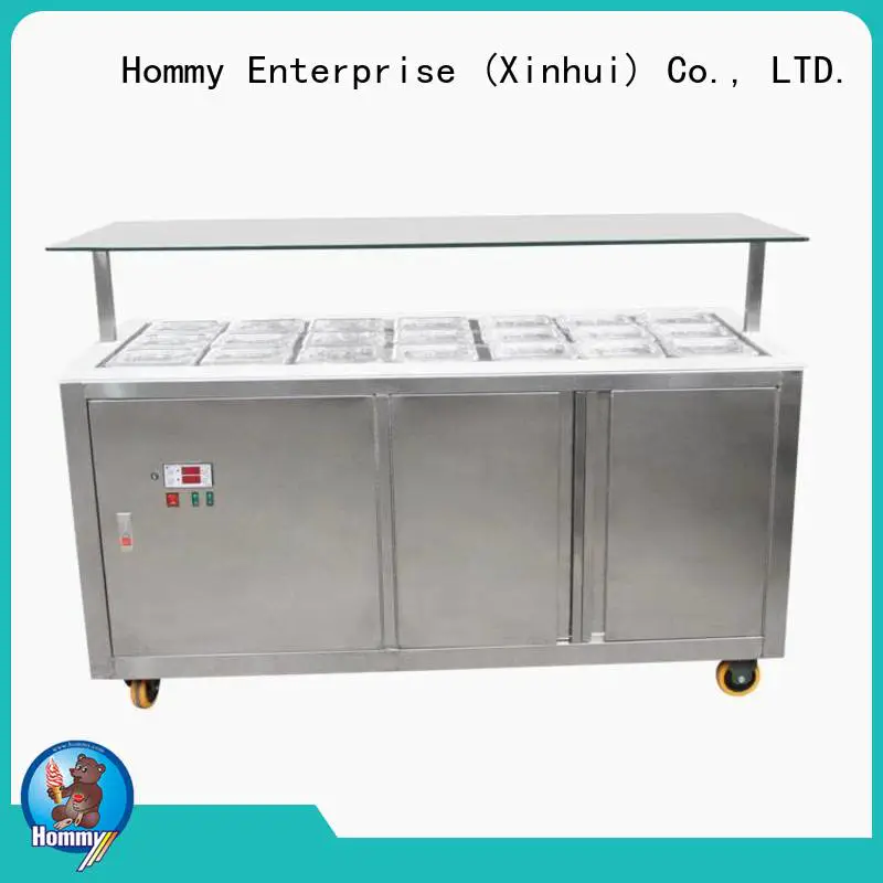 Hommy commercial ice cream display counter from China for display ice cream