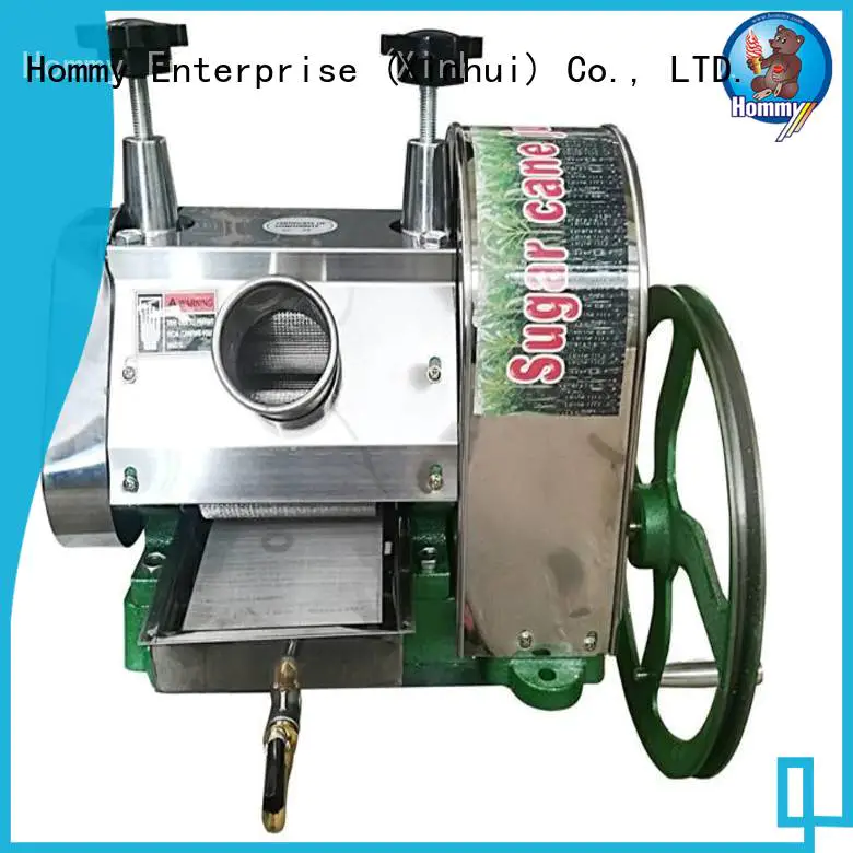 Hommy hygienic sugarcane extractor manufacturer for snack bar